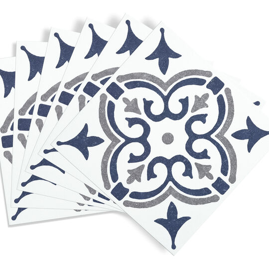 selbstklebende Wandfliesen Wall Tiles Jamila blue (6er Set) image number null